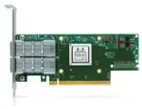 MCX653106A-HDAT ConnectX-6 VPI adapter card, HDR IB (200Gb/s) and 200GbE, dual-port QSFP56, PCIe4.0 x16, tall bracket (488494)/(482665)
