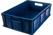 Сплошной ящик с ручками Тара. ру 600х400х180 мм, синий 1 шт