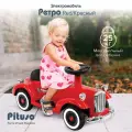 Электромобиль детский Pituso Retro, машина детская в Гангстер стиле, батарея 6V/4.5Ah, мотор 20W*1, красный