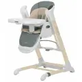 Стульчик для кормления Carrello Cascata Space Grey Wooden с рождения