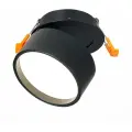 Встраиваемый светодиодный светильник поворотный ST Luce Черный LED 9W, 4000K, IP20 ST651.448.09