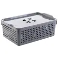Корзинка Лофт с крышкой (серый) 3.8л