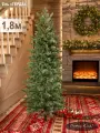 Елка искусственная новогодняя литая узкая зеленая 180 см, Поезд Ёлок