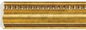Багет Cosca Карниз, плинтус потолочный 80х57х2400мм, Античное золото. Набор 4шт.