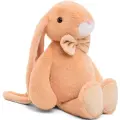 Мягкая игрушка БелайТойс Зайчик Зак, цвет Карамельный, 28 см, сидит (ЗЗ/28/54-1)