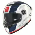 Шлем MT THUNDER 4 SV TREADS (XL, Gloss White Blue)