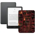 Электронная книга Amazon Kindle PaperWhite 12 2024 32Gb SE Metallic Black с обложкой ReaderONE PaperWhite 2024 Library