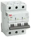 Автоматический выключатель Ekf 3п C 10А 6кА AV-6 AVERES, mcb6-3-10C-av