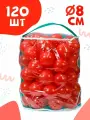 Шарики для сухого бассейна 120 шт пластиковые 8 см, (красный) 2-264-2022