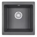 4451, графит (чёрно-серый), кухонная мойка, кварц