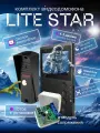 Комплект домофон для квартиры Lite Star black - монитор для дома, вызывная панель, модуль сопряжения Gebel-1