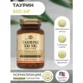 Солгар, Таурин, 500 мг, 50 капс
