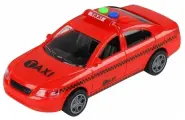 Машина AUTODRIVE Такси 15см инерц. на бат. со светом и звуком, красный, в/к 19,5 8,5 10,5 JB1167949