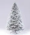 Искусственная елка Королева Леса заснеженная 215 см, литая 100%, ElkaDe КЛЗ-215
