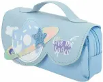 Пенал мягкий юнландия с ручкой, 2 отделения, полиэстер, My Space, голубой, 21х9х6 см, 271578 (арт. 271578)
