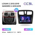 Магнитола TEYES Renault Logan 2/ Sandero Stepway 2/ Sandero 2 2012-2019 г. CC3L 4/64ГБ
