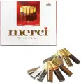 Конфеты шоколадные MERCI, 250 г, картонная коробка, 015409-35