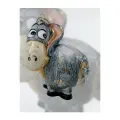 Елочная игрушка Ослик ИА, фарфор, ручная роспись, Лефортовский фарфор