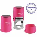 Оснастка для печати Colop Printer R40 Neon (d=40мм, круглая, пластик, с крышечкой) розовая