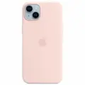 Накладка Apple Silicone Case with MagSafe для iPhone 14 Plus Chalk Pink (розовый) (MPT73)