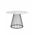 Стол обеденный круглый Ливерпуль, 110х110, столешница мраморного цвета