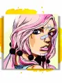 Картина по номерам на холсте JoJos Bizarre Adventure -Yasuho Hirose -Невероятные приключения ДжоДжо - Ясухо Хиросэ, 50 х 50 см
