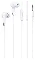 Проводные наушники M58 Amazing universal earphones with mic, hoco, белые