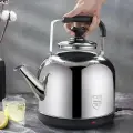 Электрический чайник DFQ5, с автоматическим подогревом, 5 литров R, серебристый, черный