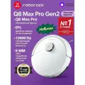 Робот-Пылесос Roborock Q8 Max Pro Gen2 (Русская Версия), Q8 Max Pro Обновлённая Версия, Сухая И Влажная Уборка, Белый