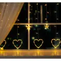 Бахрома Luazon DECOR Сердце, IP20, Ш2.4 м, В0.9 м, Н. С. LED-186-220V, 8 режимов, теплый белый 4356978