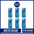 Nivea Men Гель-уход для душа Arctic Ocean для тела и волос, 250 мл, 6 шт