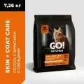 GO'KITCHEN беззерновой корм для котят и кошек с лососем, GRAIN FREE Salmon&CodFish (7,26 кг)