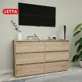 Комод Letta City New 6 ящиков Дуб сонома 1402х827(h)х394