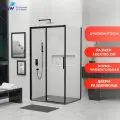 Душевой уголок RGW LE-41B (LE-12B + Z-050-2B) 34124108-014 6 мм Прямоугольный Прозрачное 1800x1000 стекло прозрачное, профиль черный, универсальная