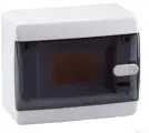 CNK 40-08-1 Бокс ЩРН-П-8 модулей навесной прозрачная черная дверца IP40Текфор