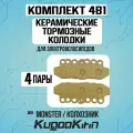 Тормозные колодки для электровелосипеда 4шт