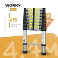 Лестница телескопическая WORKY 4, 4 м, 15 ступеней