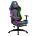 Офисные кресла Игровое кресло Watcher Черный, подсветка, полиуретан DEFENDER