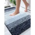 Коврик для ванной премиум, противоскользящая основа, впитывающая способность, синий, 60x40см