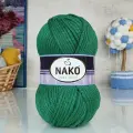 Пряжа Sport wool Nako, трава - 13871, 25% шерсть, 75% премиум акрил, 5 мотков, 100 г, 120 м.