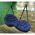 Подвесной шезлонг-гамак 180х100см черный темно синий