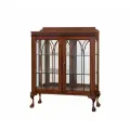 Витрина Domkorleone в стиле Chippendale из красного дерева с распашными дверцами и стеклянными полками, цвет NAA