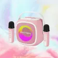 SOONBOX 5200 (розовый) - домашняя караоке-система, 20Вт, 2 радиомикрофона, Bluetooth, USB, AUX
