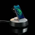 Беспроводная зарядка для apple зарядная станция с часами- будильником и колонкой, подарок начальнику коллеге другу на День Рождения в офис