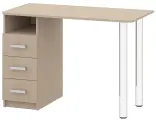Стол письменный Колизей мебельСПК-6 дуб молочный ШхГхВ(1100х550х740), 3 ящика