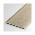 Порог напольный стыкоперекрывающий одноуровневый 100х5 мм, длина 1,35 м, профиль-порожек алюминиевый Лука ПС 05, декор дуб белёный 087