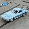 WELLY Chevrolet Corvette 1963 металлическая модель автомобиля, Blue