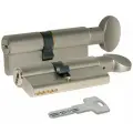Цилиндровый механизм Kale kilit (Кале килит) с вертушкой 164 BM/100 (45+10+45) mm никель