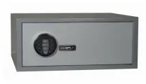 Сейф мебельный COBALT EKN-19/L44, с электронным замком и ключом аварийного открывания, серый, без полки