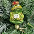 Irena-Co елочная игрушка, стекло Царевна лягушка на прищепке (6,5х5х5,5см)